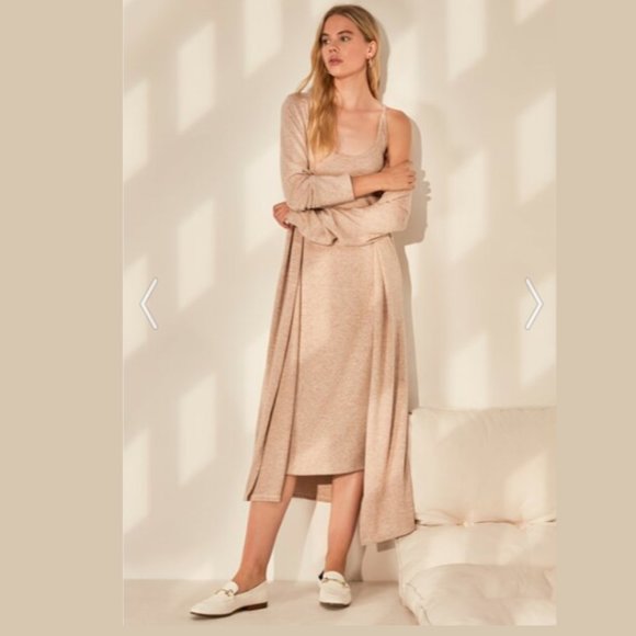 Comfort Beige Soft Knitted 2-Piece Set - Picture 3 of 12